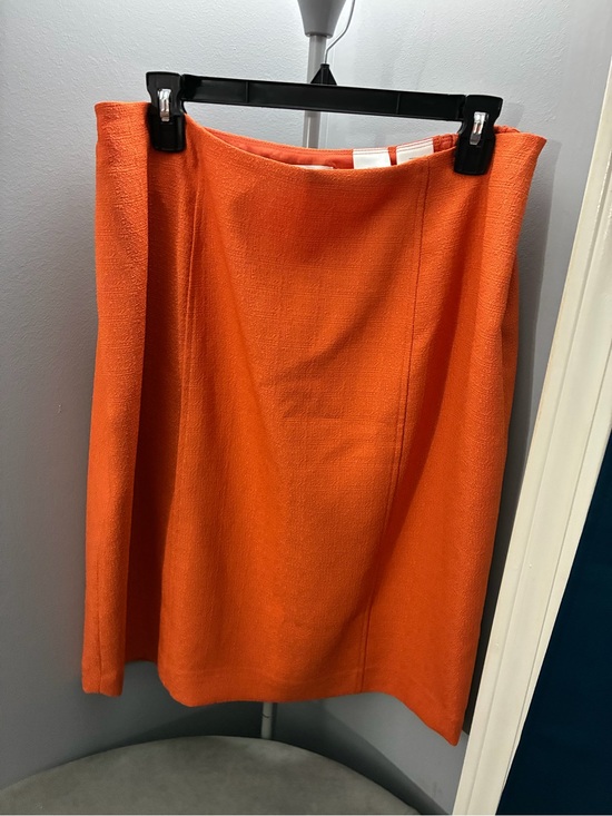 Kasper Dresses & Skirts - Kasper Orange Midi Skirt